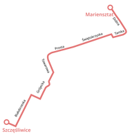 Ostatnia trasa zlikwidowanej linii 150