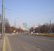 Ulica Andersa (w tle Intraco)