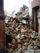 Zwałowisko po zniszczonej wieży (12.2008)