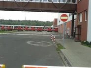 Wjazd składu Alstom Metropolis do elektrowozowni