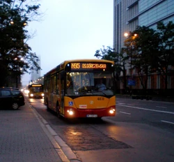 Autobus  na linii N95 na  ()