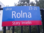 Tablica MSI z nazwą ulicy
