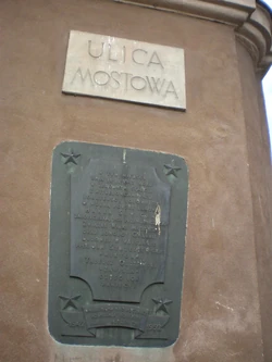 Mostowa (tablica, Hanka Sawicka)