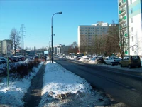 ul. Orzycka zimą (widok ze skrzyżowania z Bełdan w kierunku Gotarda) (2010)