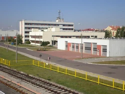 Budynek zarządu Metra Warszawskiego na terenie STP