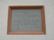 Tablica na domu przy Śmiałej 5/7 upamiętniająca Ludwika Bergera z pułku "Baszta"
