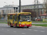 Autobus linii 475 na ul. Pileckiego
