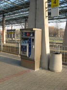 Automat do sprzedaży biletów na terminalu tramwajowym