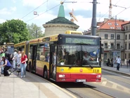 Autobus MAN NG313 na linii 160 na przystanku Metro Ratusz-Arsenał (2011)