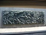 Tablica w przejściu podziemnym