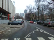 Początek ulicy Przechodniej przy zbiegu z ul. Elektoralną