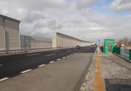 Trasa Mostu Północnego po otwarciu (29.03.2012)