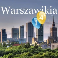 Urodzinowe logo Warszawikii na profilu na Facebooku