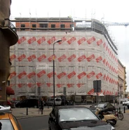 Kamienica (nr 63) w przebudowie (05.2014)