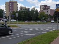 Skrzyżowanie z ul. Widawską (2020)