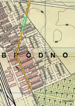 Przebieg Białołęckiej na Bródnie