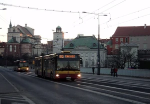 Autobus MAN NG313 na linii 512 na Moście Śląsko-Dąbrowskim (2013)