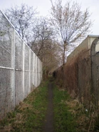 Widok ulicy z południowego krańca w stronę północną