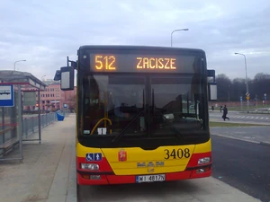 Autobus MAN NG363 Lion's City G NA linii 512 na pętli Esperanto (2012)