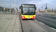 Autobus MAN Lion's City G na linii E-8 na ul. Światowida (2015)