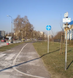 Ścieżka rowerowa wzdłuż 