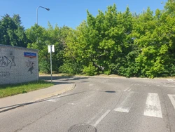Skrzyżowanie z ul. Kartezjusza (2021)