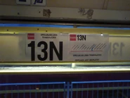 Tablica boczna (wewnętrzna) trasy z 5 stycznia 2013 roku