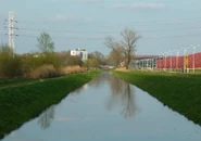 Kanał Nowa Ulga, rejon Gocławia (po spiętrzeniu poziomu wody)