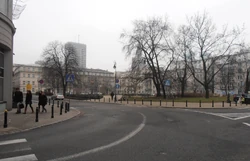 Plac Dąbrowskiego widziany od strony 