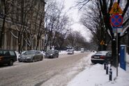 Ulica Świętojerska zimą