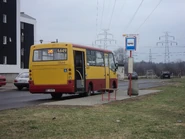 Autobus Autosan Solina na linii 245 na pętli Osiedle Dudziarska (2011)