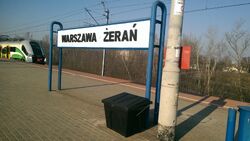 Warszawa Żerań tablica