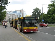 Autobus MAN NG313 na linii 522 na przystanku Plac Unii Lubelskiej (2008)