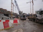 Stadion Narodowy w budowie – widok na murawę (12.03.2010)
