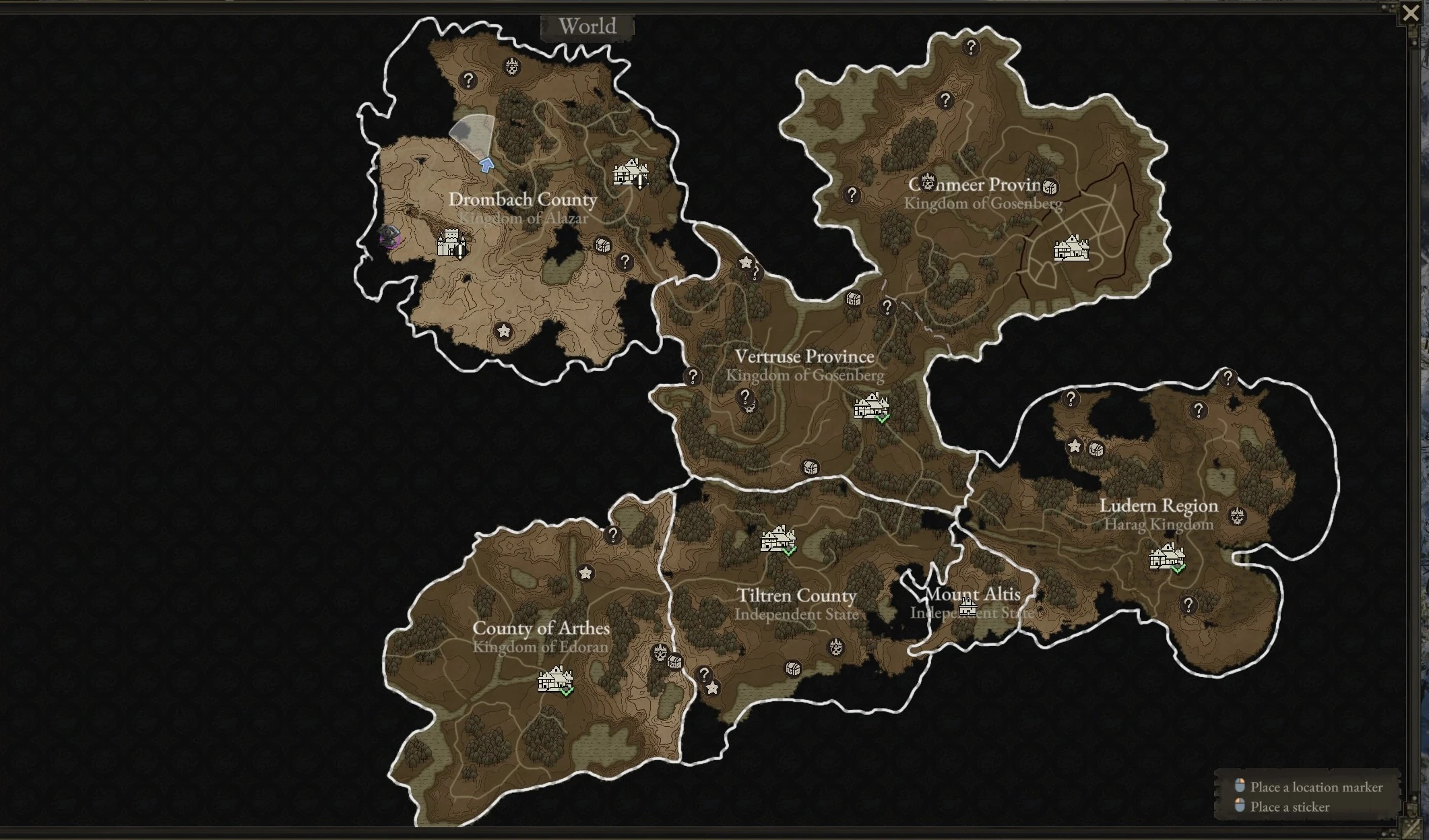 Global Map | Wartales Wiki | Fandom