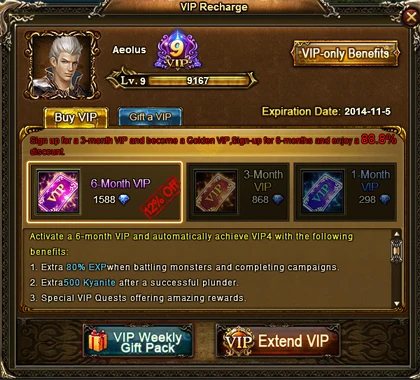 Wartune's Revolutionary VIP System | Wartune Wiki | Fandom