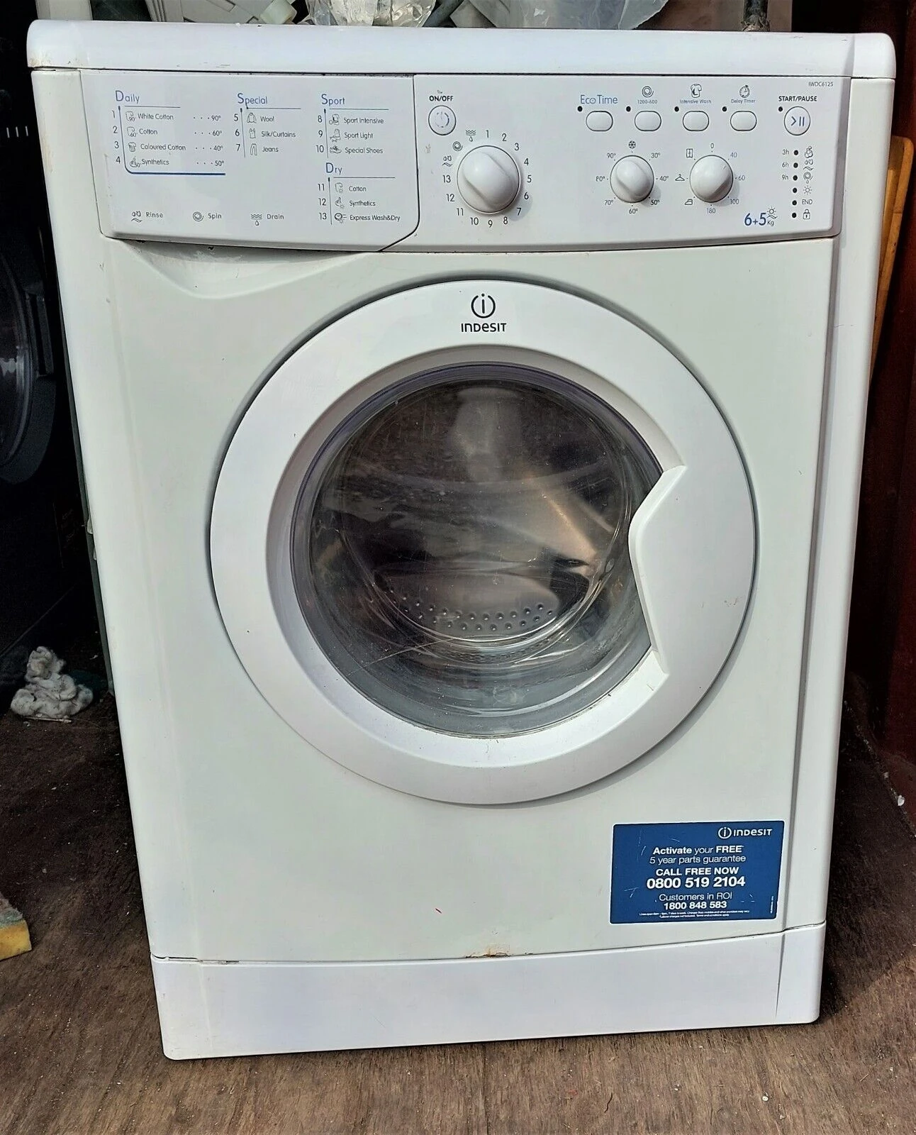Indesit IWDC6125 | Washers and Dryers Wiki | Fandom, image size:1292x1600