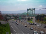 The Interstate 5 Bridge separates Vancouver, Washington from Portland, Oregon.  AJM STUDIOS Northwest Photo Journey photo.