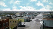 Downtown Pasco, Washington. 1909.  Artificially colored.