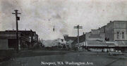 Downtown Newport from an unknown date.  1880's-1920 estimate on the photo.