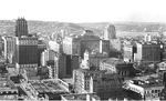 Downtown Seattle.  Unknown Date.  Estimates between 1900-1950.