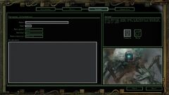 WL2 Character Creation Dossier Screen