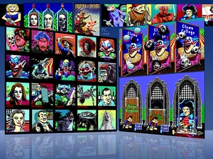 Alan Murphy's portfolio, showing some of the cut portraits.