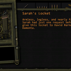 Sarah's locket