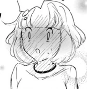 Shown: Uchi reacts calmly to Tomoko's apology.
