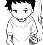 Yocchan as he appears in the manga.