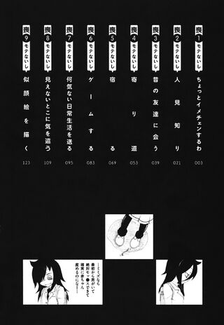 WataMote Manga v01 contents