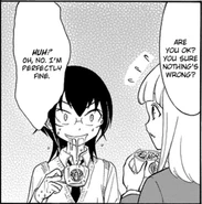 Kotomi takes learning that another girl visited Tomoki at his home in stride.