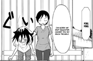 Tomoko's Mom forces her to apologize.