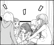 Ucchi's Friends-1 c077.png (353 KB) Kayo ("Black Haired Girl") is obscured by Uchi, Natsu sits to the right of "Glasses," and Miyazaki sits in between "Glasses" and "Braids."